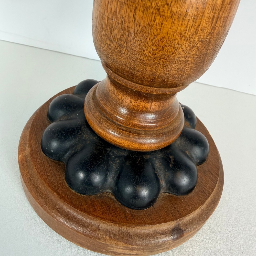 Vintage Wood Metal Candelabra 5 Candle Holder Tabletop Decor Accent castlecore - Picture 3 of 8